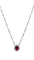 Collana Fanton Gioielli Donna COLLANE RUBINO in Oro bianco Rubino COOR-248-52
